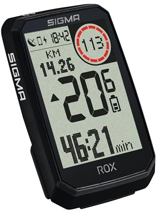 SIGMA ROX 4.0 ENDURANCE Black Sensor Set | GPS e navigazione con sensori di velocità, frequenza cardiaca, cadenza e OVERCLAMP Butler | durata della batteria 41 h| compatibile con le e-bike