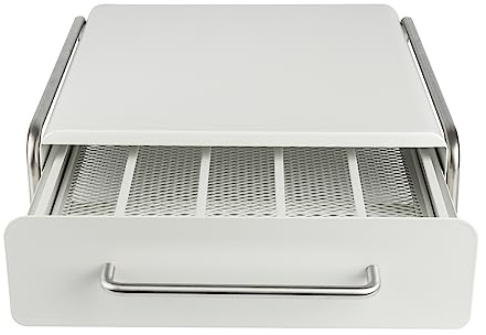 VIIROUD Kapselschubladensystem, kompatibel mit Tassimo, 2-in-1, Tassimo-Kapselhalter, 30,5 x 31,5 x 10 cm (36 Stück), weiß