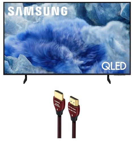 Samsung QN43Q8FAAFXZA 43 Inch Class QLED Q8F 4K Vision AI Smart TV with a WireLogic Ruby 8ft Ultra High Speed 4K-8K-10K HDMI Cable (2025)