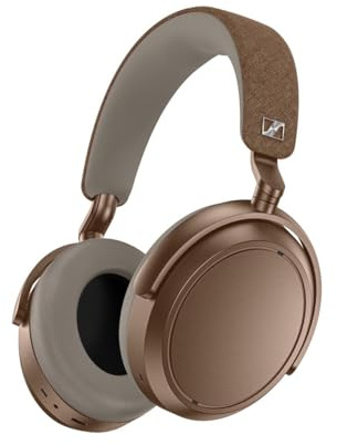 Sennheiser Momentum 4 Wireless - Cuffie Bluetooth con cancellazione del rumore adattiva per chiamate cristalline - 60 ore di autonomia - Suono personalizzabile, leggere e pieghevoli - Marrone