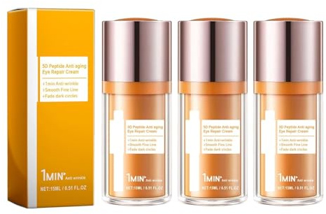 Crema hidratante reafirmante y antiarrugas, crema antiarrugas 5D para el contorno de ojos, gel reafirmante con péptidos para el contorno de ojos, para hombres y mujeres