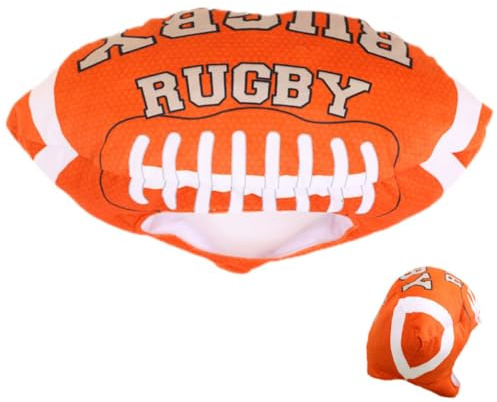 POPETPOP Sombrero de Disfraz de Rugby Cómodo y Portátil Forma de Balón de Fútbol para Fiestas y Accesorios Decorativos de Cosplay