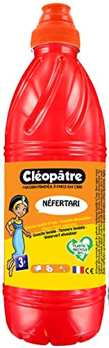 Cléopâtre - PGBB1-13C - Peinture Gouache Néfertari Baby - Rouge Vif - Flacon 1 L