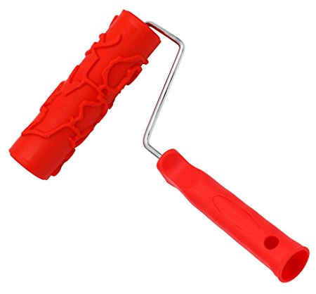 SunniMix 7 '' DIY Geprägte Malerrolle Strukturwalze Malerwalze mit Muster, 15 Muster Auswählbar, 5