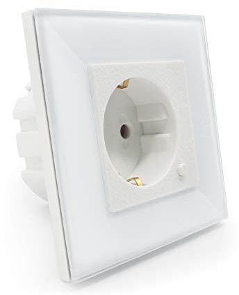 Woox EU Smart Wall Socket, Presa a muro intelligente con connettività WiFi, compatibile con Alexa, Google Home e IFTTT