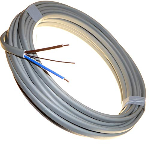 10 Metres of 1.5mm 6242Y Flat Twin & Earth Cable BASEC Electrical Cables Blue and Brown