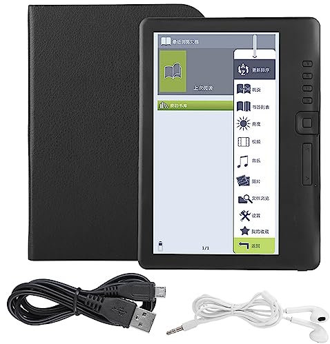 Agatige Portable Ebook Reader, 7 inch Electronic Digital Book Read Devices with Resolution Display Supports TF Card for Read(8G)