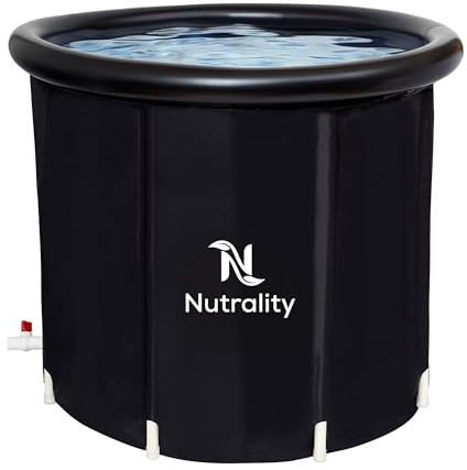 Nutrality Recovery Tub / 320L Portable Ice Bath for Cold Water Therapy Training/an Ice Bathtub for Athletes - Adult Spa for Ice Baths and Soaking - Outdoor Cold Plunge Tub