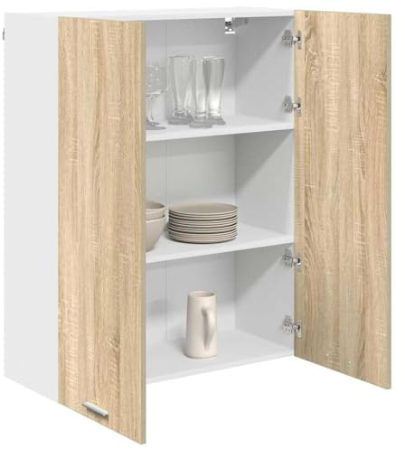 vidaXL Hängande skåp Sonoma-ek 80 x 31 x 100 cm Konstruerat trä