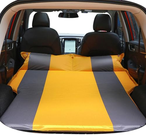 Colchón de aire SUV - Colchón impermeable para asiento trasero para camping - Cama portátil con cojín para acampar, almohadilla para cama para dormir en el maletero del automóvil, colchón de aire para