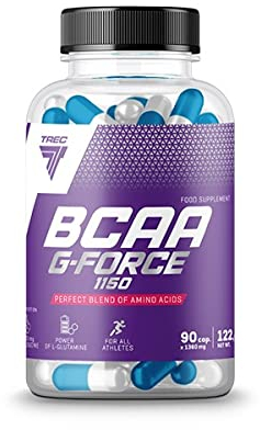 Trec Nutrition BCAA G-FORCE 1150 Aminosäure Aminos BCAA Regeneration L-Glutamine Muskelaufbau Bodybuilding 90 Kapseln