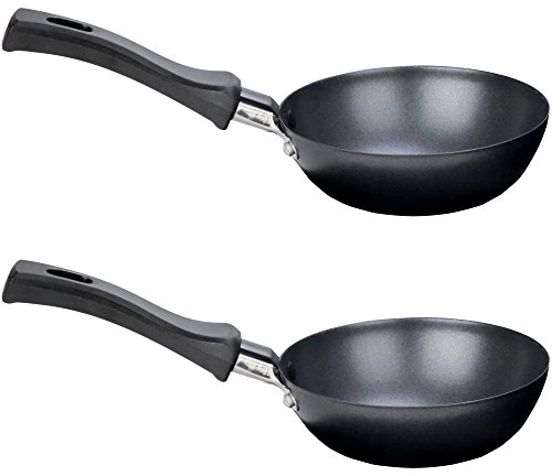 Syntrox Germany 2 Wok-Pfännchen Schüssel Pfanne Wokpfanne Zubehörteil / Erweiterung für Raclette RAC-1200W Basel und RAC-1200W Liestal