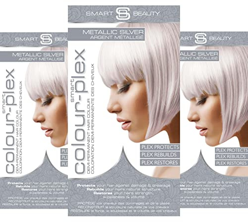 Smart Beauty Plata Metalizado (Paquete de 3)