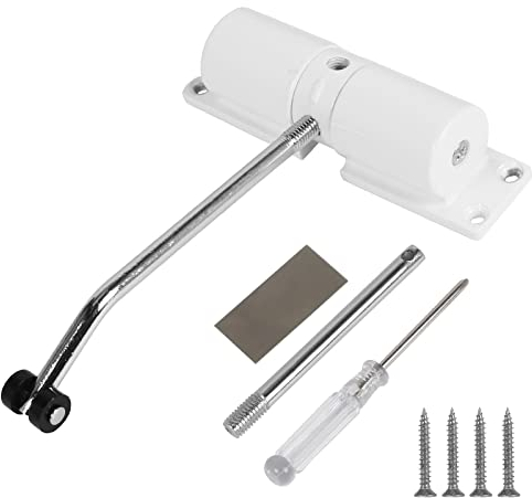 FINDIR Ferme-porte automatique Ajustable Fermeture Porte Réglable ferme-porte à ressort Fermeture Automatique Porte en alliage de zinc Ferme Porte pour Résidentiel