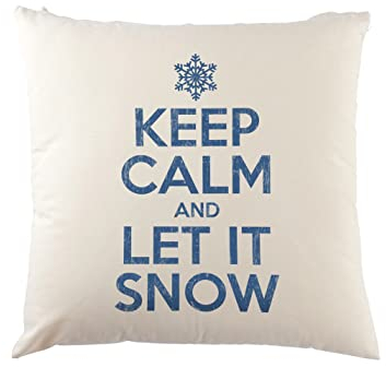 Urban Backwoods Keep Calm and Let It Snow Kissen Dekokissen