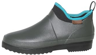 Gardena Gummistiefel kurz für Damen & Herren in den Größen 36-46 I Unisex-Regenstiefel im Low-Cut-Design I Gummischuhe für Damen & Herren I Wasserfest, rutschfest & gefüttert I in Grün oder Schwarz