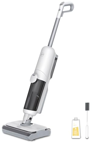 Hoover HW5 kabelloser Nass-Trockensauger und Saugwischer für Hartböden mit Hochleistungsmotor, Doppelwalzen-System, intelligente Schmutzerkennung, Selbstreinigungsfunktion, 230W [HW500]