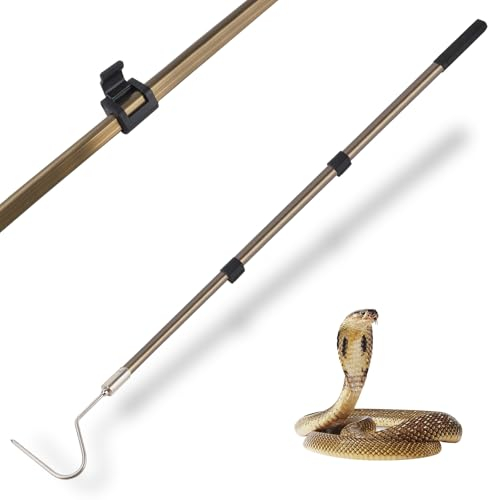 Smarkey Schlangenfänger, Greifhaken, Handling-Werkzeug für Klapperschlange, Kupferkopf, Python, Fangkontrolle, Bewegung, Fangen und Füttern