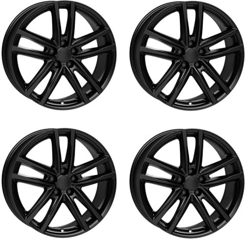 4x Rial rims alloy rims X10 7.5Jx17 ET43 5x120 racing-schwarz compatible with BMW 1 2 3 5 M135i M235i X3 X4 Z3 Z4