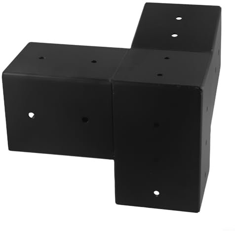 Soportes de pared inclinados para pérgola de techo con herrajes para porche, cenador, opciones unidireccionales y unidireccionales para cabaña de troncos al aire libre (A)