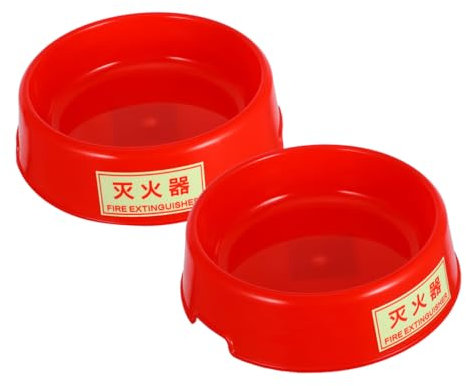 PRETYZOOM Soporte Para Extintor De Incendios Fluorescente Base De Plástico Para Extintores De 5-8 Kg 2 Unidades Adecuado Para Vehículos y Áreas Públicas Fácil Almacenamiento y Acceso Rápido