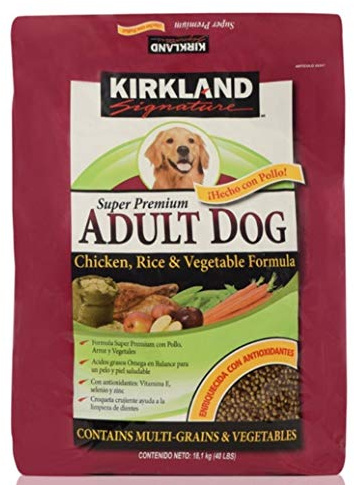 Kirkland Signature Expect More Adult Formula Chicken, Rice and Vegetable Dog Food 40 lb.