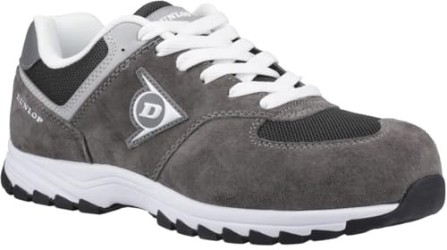 DUNLOP DL0201040-43 Flying Arrow Line S3 Zapatos de Ante y Malla, Color carbón, Talla 43