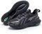 ONEMIX Herren Straßenlaufschuhe Max Dämpfung Leichte Laufschuhe mit Dicker Sohle Textil Synthetik Sneaker Bumper Elite 3.0, Schwarz, 44 EU