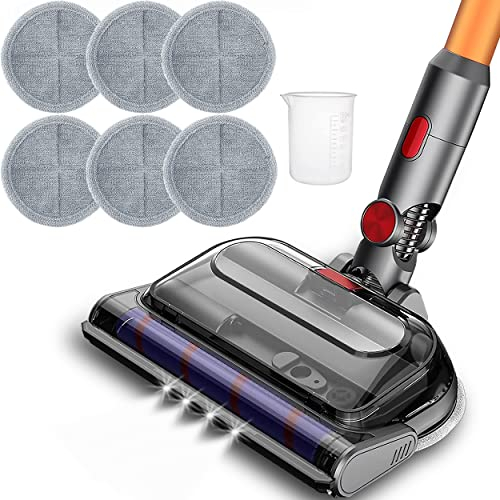 Italdos Brosse Turbo motorisée Lave-vaisselle compatible pour Dyson V7 V8 V10 V11 V15 Aspira et Lava Convient pour sol en marbre en bois, y compris chiffon en microfibre