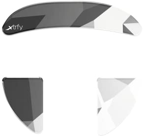 Xtrfy Glass Skates, Pieds de Souris Autocollants en Verre Aluminosilicate, Compatibles avec la Souris de Gaming CHERRY Xtrfy MZ1/MZ1 Wireless, Glisse Rapide et Précis