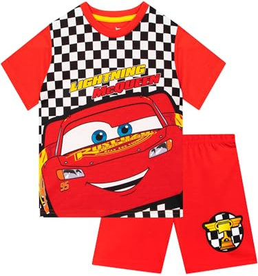 Disney Lightning McQueen Pyjamas | Boys Short Pjs | Cars Pyjamas | Red 2-3 Years