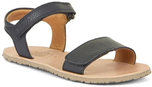 Froddo barfota sandaler med läderrem i matt guld skimmer barefoot G3150264-10, Mörkblå, 30 EU