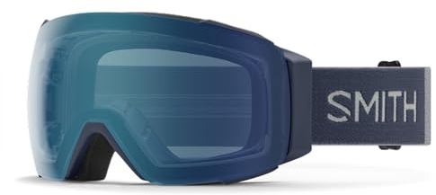 SMITH I/O MAG Snow Goggles with ChromaPop Lens – Performance Ski & Snowboard Goggles with Easy Lens Change Technology – For Men & Women – Royal Navy + Everyday Blue Mirror Lens
