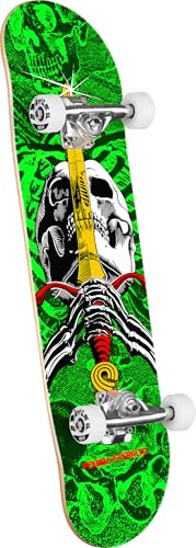 Powell Peralta Ray Rodriguez Skull & Sword Skateboard Complete, Green, 8.0 x 31.45