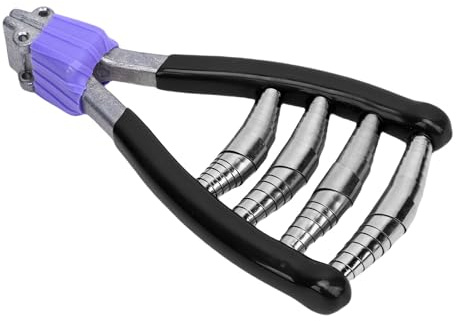 VGEBY Machine à Corder de Tennis, Pince de Démarrage en Acier allié de Zinc avec 4 Ressorts et Tête Large pour Raquettes de Tennis et de Badminton (Black)