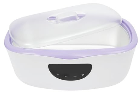 Bagno di paraffina, Bagno Paraffina Mani e Piedi, Macchina Spa e Soggiorno, Riscaldamento Cera Alluminio 140oz, LED, Temperatura Regolabile, Idratante, Compatto, Sicuro, Portatile