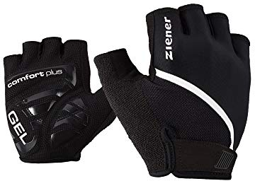 Ziener Herren Celal Fahrrad-/Mountainbike-/Radsport-Handschuhe | Kurzfinger - atmungsaktiv/dämpfend, Black, 9