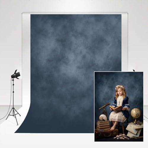 Kate porträtt bakgrund blå studio fotografi bakgrund 3 x 3 m/10 x 10 fot konstfotografi bakgrund tidning annons skytte fotobås youtube video bakgrund baby fotocall fotografering
