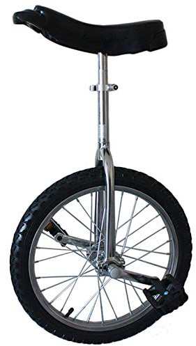 Trainer-Einrad für Kinder/Erwachsene, 20 Zoll, klassisches Chrom/Schwarz-Einrad, verstellbares Outdoor-Einrad mit leichtem Aluminiumrahmen für Erwachsene/große Kinder/Mutter/Papa, bestes Geburts