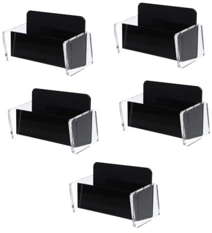 Operitacx 5stücke Visitenkartenhalter Mit Fächern Eleganter Kartenständer Für Büro Und Zuhause Und Langlebig Für Übersichtliche Aufbewahrung Von Visitenkarten