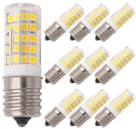 Hope lamps E17 110V/220V 10W LED Bulb Ceramic Direct Light Source Refrigerator Freezer Bulb（10pcs） 10W-220V Neutral Light