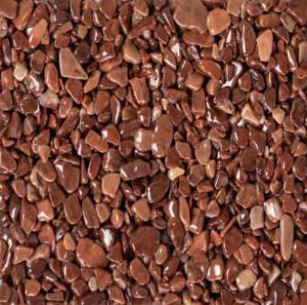 Steinteppich/Marmorgranulat Innenbereich 25 kg für 2 m² + 2K Bindemittel Innen 1-4mm (Braun)