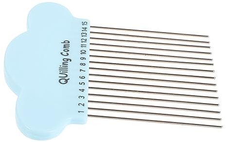 AUTSUPPL DIY Quilling Tool Paper Rolling Comb Tool for Quilling Beginners Compact Handmade Plastic Cute and Fun Cartoon Design and Craft Random Color