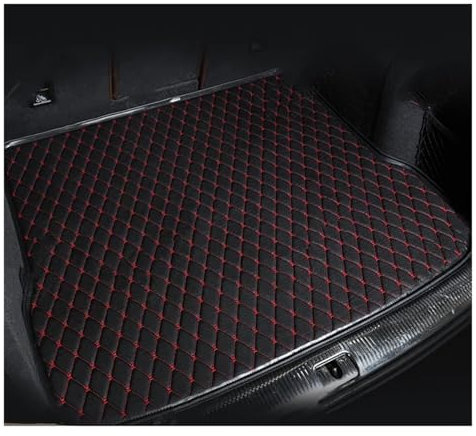 WEIFANAA Vasca Baule Auto per Maserati per Grecale 2022 2023 Copertura Completa Automatica Bagagliaio Copertura Bagagliaio Rivestimento Vano Carico Auto Tappetino Bagagliaio(Black-Red 1 pc)