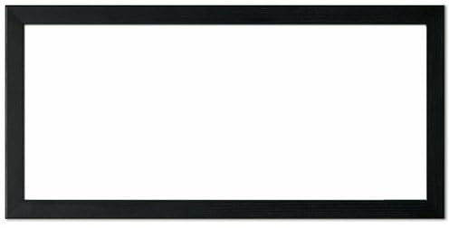 Panoramic Sizes Picture Frames Photo Frames Black White Oak Silver (Black, 100cm X 50cm)