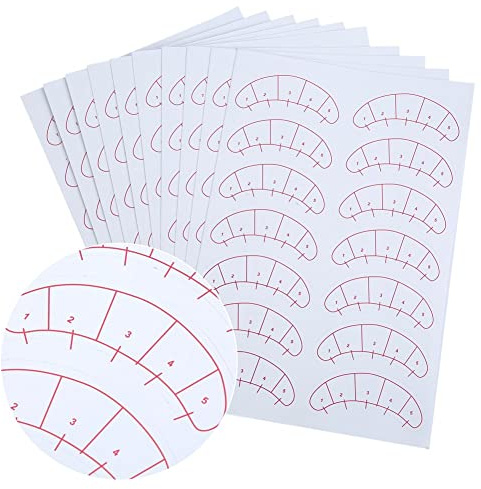 140Pcs Eye Lashes Extension Adesivo Ciglia Isolamento Posizionamento Pads, Punto Fisso Piantare Ciglia Adesivi per Esercitazione Ciglia da Innesto Ciglia di Posizionamento a 5 Punti