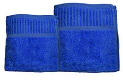 Das blaue Wunder - Bamboo Hand- und Duschtuch (blau)