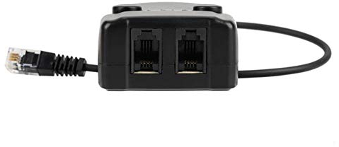 Adattatore RJ9 doppio auricolare Splitter a Y, splitter di connessione a doppio ricevitore con muto per ricevitore auricolare, compatibile con Norstar,Avaya,Aastra,Mitel,Polycom,Ge e altri telefoni IP