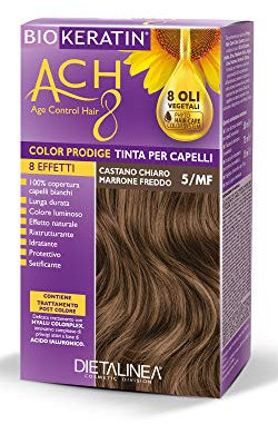 Dietalinea - Color Prodige 8 Effetti Tinta per Capelli 5/MF Castano Chiaro Marrone Freddo