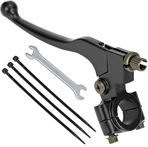 FVRITO Left Brake Handle Clutch Lever Perch for 196cc 6.5HP Coleman CT200U BT200X Trail 200 CT200U-EX CC100X Baja Motovox Monster Moto Mini Bike CRF XR SSR 70 80 Suzuki KX65 Pit Dirt Bike